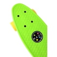 thumbnail image 3 of Maui and Sons 22 inch Green Cookie Logo Retro Cruiser Skateboard, 60mm Diameter PU Wheels, 3 of 9