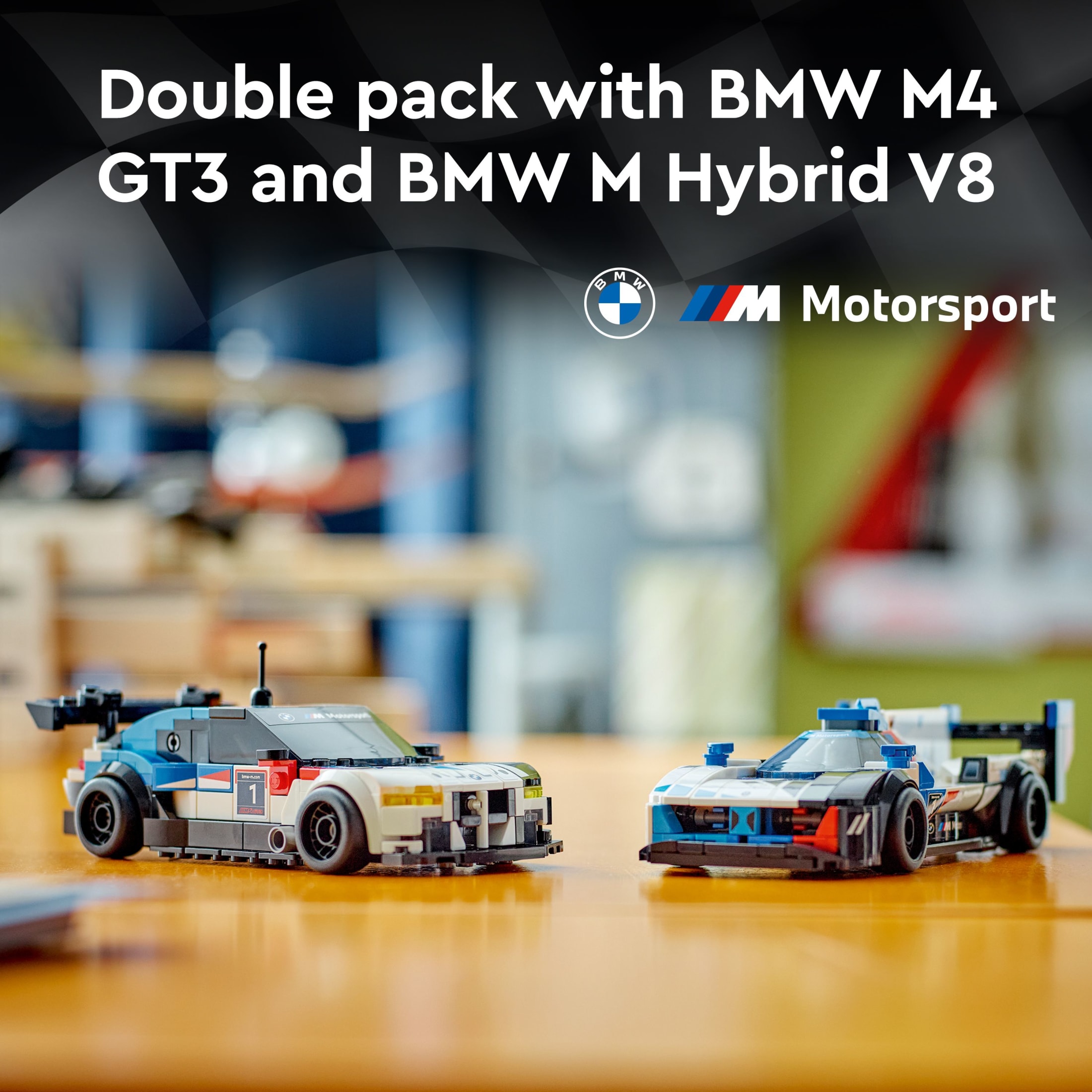 LEGO Speed Champions BMW M4 GT3 y BMW M Hybrid V8 Juguetes de Construcción - Coches de Carreras de Juguete para Niños, Niñas y Niños, Mayores de 9 Años - Regalo de Cumpleaños con 2 Minifiguras - 76922 3