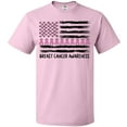 thumbnail image 3 of Inktastic Breast Cancer Awareness Pink Ribbons and Flag T-Shirt, 3 of 5