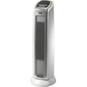Lasko 22.5 1500W Oscillating Ceramic Tower Electric Space Heater, with Timer, White, 5775