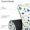 thumbnail image 4 of Yayeee Faucet Mat for Kitchen Sink 14.7" Diatomite Long Splash Guard Pad, Blue Simple Shapes, 2 Pack, 4 of 7