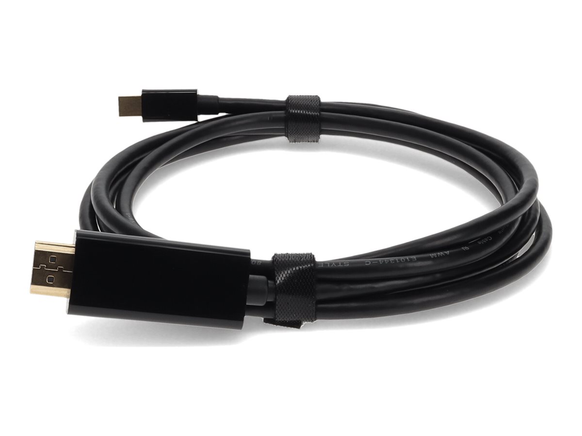 Startech 6 ft Mini DisplayPort to HDMI Cable - M/M - HDMI Male Digital Audio/Video - DisplayPort Male Digital Audio/Video - 6ft - Black