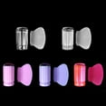 thumbnail image 6 of Women Nail Art Seal Stamper, Detachable Smudge-Proof Plastic Silicone Non-Deformed Transparent Solid Color Nail Stamping Printing Seals with Scraper for Manicure Moon Shape DIY, 6 of 8
