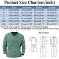 thumbnail image 3 of Mens Polo Shirts Autumn And Winter Plaid Long Sleeve Round Neck Multi Button Sleeve Top Activewear, 3 of 4