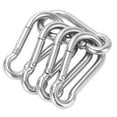 thumbnail image 2 of Clips Mousquetons en Acier Inoxydable, 5 Pcs 60mm Clip Mousqueton Petit Clip Mousqueton Robuste Crochets Mousquetons Performance Finement Réglée, 2 of 8