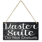 Master Bedroom Do Not Disturb Wood Sign Wall Decor Sign Wall Art Rustic Vintage For Bedroom Home, Living Room, Garden, Cafe 12X6 In