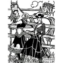 Folkwear Rodeo Cowgirl Skirt #243 Wild West Western Riding Sewing Pattern (Pattern Only) folkwear243