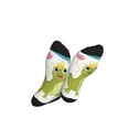 thumbnail image 5 of Pofeuu Cartoon Frogs Print Crew Socks, Adult Running Hiking Socks for Youth and Adult, 5 of 7