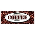 thumbnail image 1 of Coffee Banner Sign Shop Cafe Beans hot Cappuccino Signs, 1 of 4