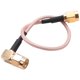 thumbnail image 1 of 6" SMA Male to SMA Right Angle Male Plug Jumper Pigtail Cable RG316, 1 of 5