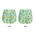 thumbnail image 5 of Picia Cartoon Avocado Pattern Women's 2 in 1 Athletic Running Shorts High Waisted Workout Casual Gym Sweat Shorts with Comfy Liner Zipper Pockets-X-Large, 5 of 9