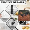 thumbnail image 4 of TSOVTHRID Rooster Chicken Vintage Wood Print Kitchen Mixer Cover with Top Handle Kitchen Appliance Dust Cover Reusable Anti-Dust Coffee Maker Cover for Kitchen Aid Accessories and Attachments,S, 4 of 7