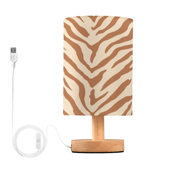 Textured Table Lamp, Fully Dimmable Nightstand Lamp with USB and Linen Fabric Shade, Modern Gifts for Bedroom, Living Room, Office