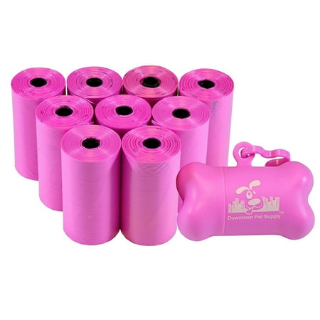 Pet Waste Bags, Dog Waste Bags, Bulk Poop Bags on a roll, Clean up poop bag refills  + FREE Bone