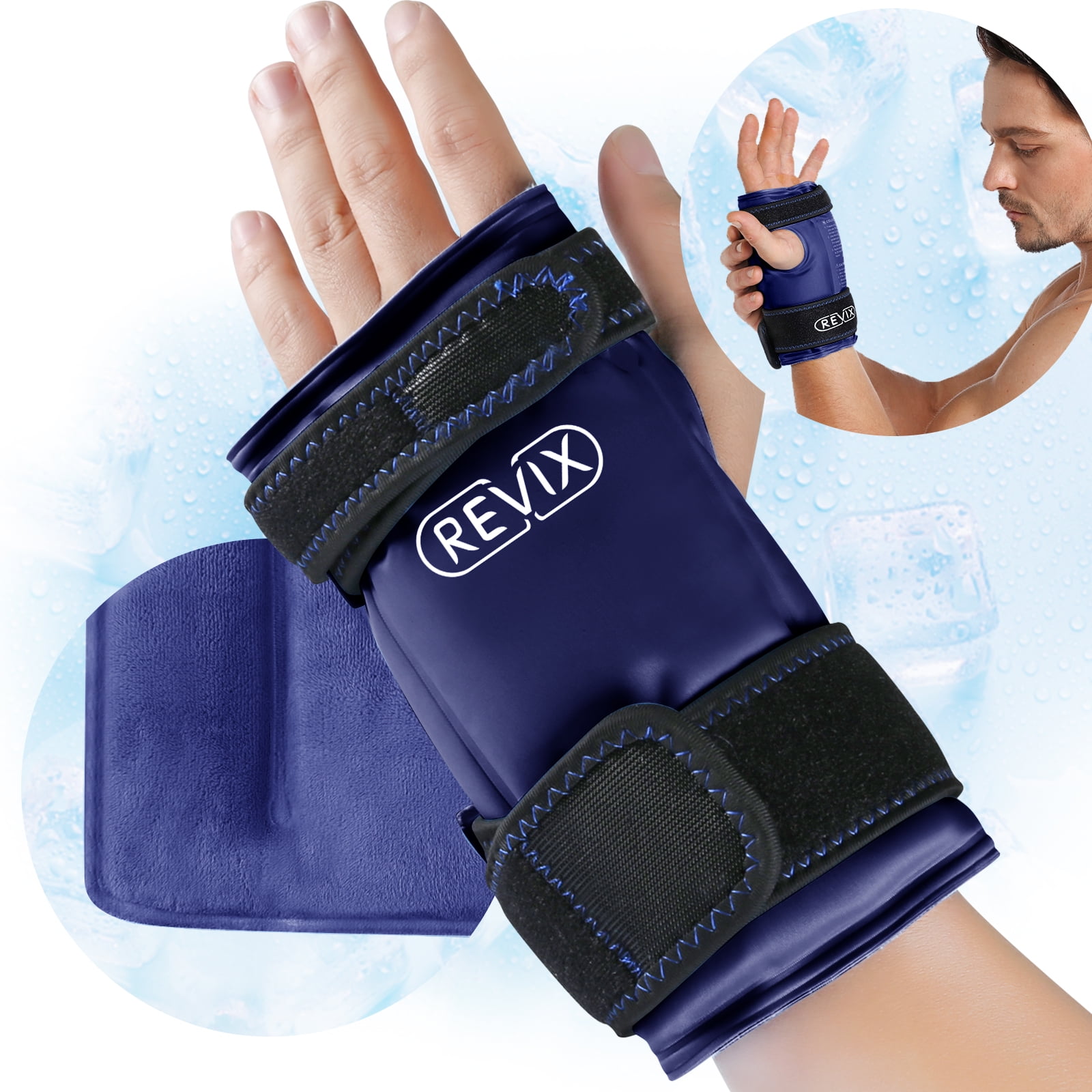 Buy REVIX Wrist Ice Pack Wrap for Carpal Tunnel Relief, Reusable Gel