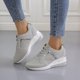 thumbnail image 2 of Zapatos cómodos informales vulcanizados para mujer Snickers deportivos con cuña con cordones, 2 of 2