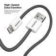 thumbnail image 5 of Liquipel Powertek Pastel Braided USB-A to Lightning - Grey, 5 of 7
