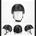 thumbnail image 4 of Naiovety Cascos de cabeza de caballo Deporte Duradero Casco ecuestre Ajustable Gorra resistente al polvo Caballos Carreras Actividades al aire Cuidado ecuestre y deportes caqui 2, 4 of 6