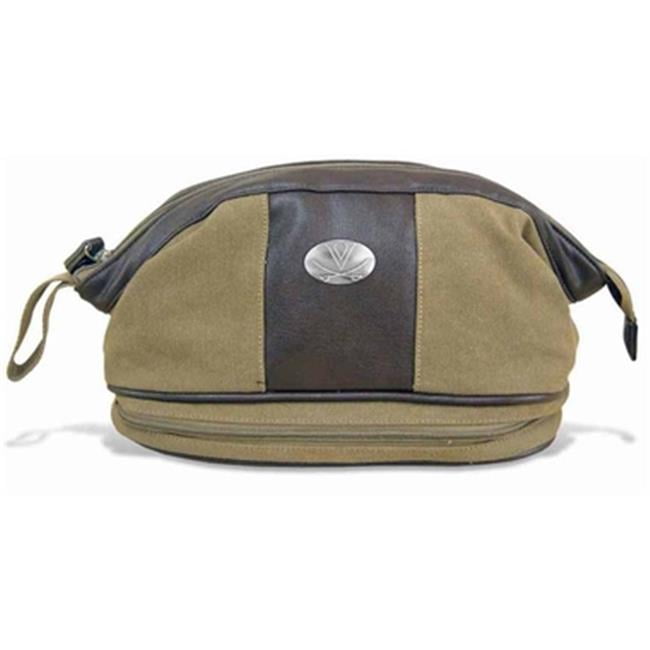 NCAA Georgia Bulldogs Canvas Concho Messenger Bag One Size Khaki 