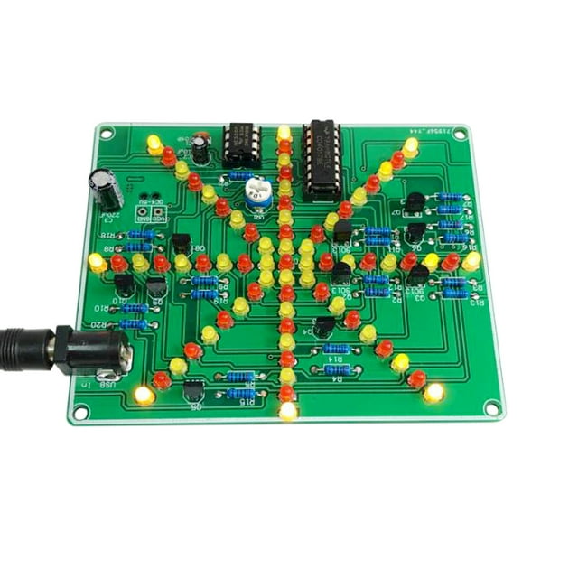 DIY LED Water Flowing Light Kit Soldering Practice Kit for Beginners, Adjustable Speed Flow Circuit Experiment LED Light Module, Teaching Electronic Kit