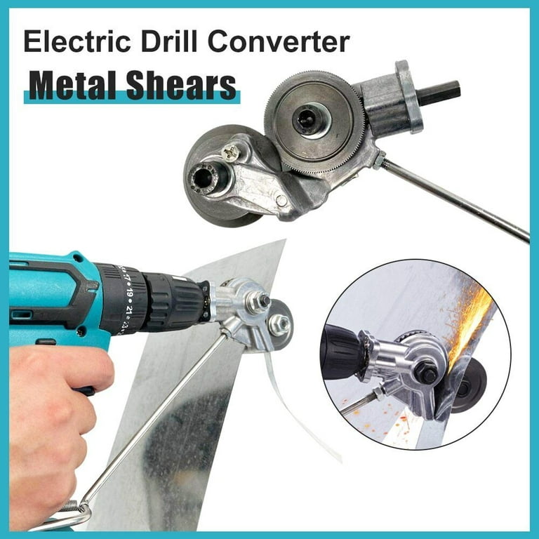 Electric Drill Plate Cutter Sheet Metal Nibbler Precise Cutting Sheet  Cutter US