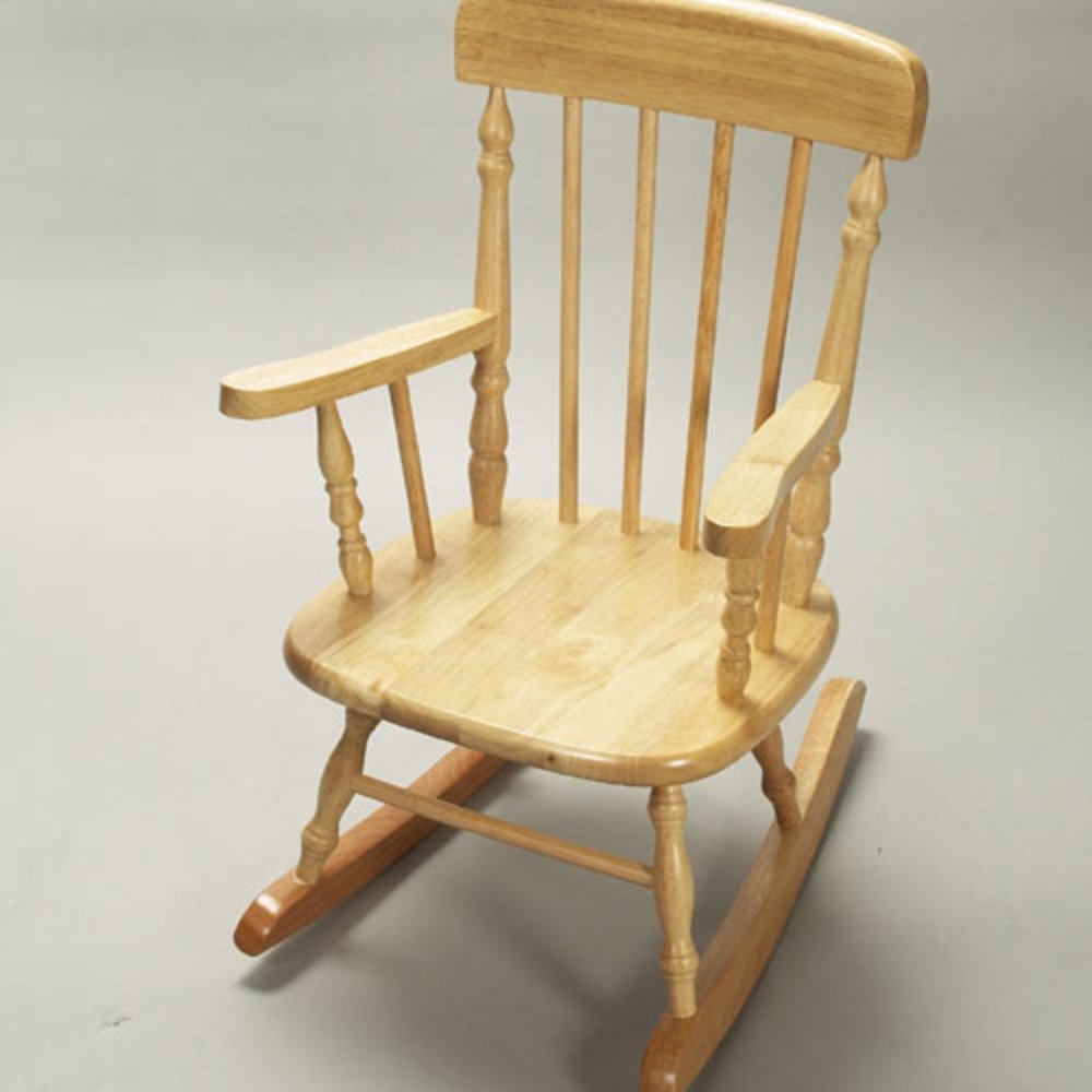 Giftmark 1410N Child s Spindle Rocking Chair Natural