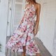 thumbnail image 3 of Vestido Con Estampado Floral Vestido Sin Mangas Vestido Con Estampado Floral Fibra De Poliéster Con Cordones Sin Mangas Con Dobladillo Con Volantes Vestido Sin Mangas Para Fiesta ANGGREK  Otros, 3 of 8