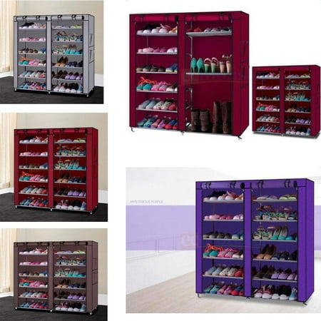 Ktaxon 6 Layer 12 Portable Shoe Storage Organizer Wardrobe Rack With Shelves (Best Closet Shoe Organizer)