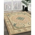 thumbnail image 2 of Ahgly Company Indoor Rectangle Traditional Orange Brown Persian Area Rugs, 8' x 10', 2 of 6