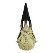 Komodo Raven Skull, Bone and Black Resin, Aquarium Decor