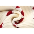 thumbnail image 4 of Ensemble 2 Pcs Mode Fille Personnalité Cœur Chandail Jupe Tricoté / Rouge Vin / 2T, 4 of 8