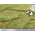 thumbnail image 3 of Soimoi Green Cotton Voile Fabric Leaves & Berries Clip Art Fabric Prints By Yard 42 Inch Wide, 3 of 3