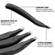 thumbnail image 5 of 3 unidades de quitagrapas, extractor de grapas, herramienta fácil para quitar grapas, color negro, 5 of 8
