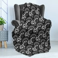thumbnail image 4 of Dahlia Soft Flannel Fleece Blanket, Monochrome Style Blooms Pattern with Sketch Style Campanula Herbs Exotic Leaf, Cozy Plush for Indoor and Outdoor Use, 70" x 90", Black and White, by Ambesonne, 4 of 5