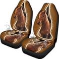 thumbnail image 7 of Uorisanigo Funny Horse Car Seat Covers Set of 2 Waterproof Front Seat Covers Stretch Polyester Fabric Cover Breathable Front Seat Cover Universal Fit for Auto Truck Van SUV, 7 of 7