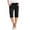 Black, variant on Tii.MM Capri Pants for Women 2025 Knee Length Cotton Linen Dressy Capris Summer Straight Leg Adjustable Knot Loose Beach Bermuda Shorts with Pocket