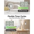 thumbnail image 3 of ZJQYDS Digital Programmable Outlet Timer Plug Indoor Short Period Repeat Cycle Timer Switch with 24 Hour Countdown Delay ON/Off for Electrical Power (120V, 15A), 3 of 7