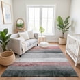 thumbnail image 7 of Addison Rugs Mayfield Premium Machine Washable Transitional Stripes Blush Rectangle Rug, 9' x 12', 7 of 7