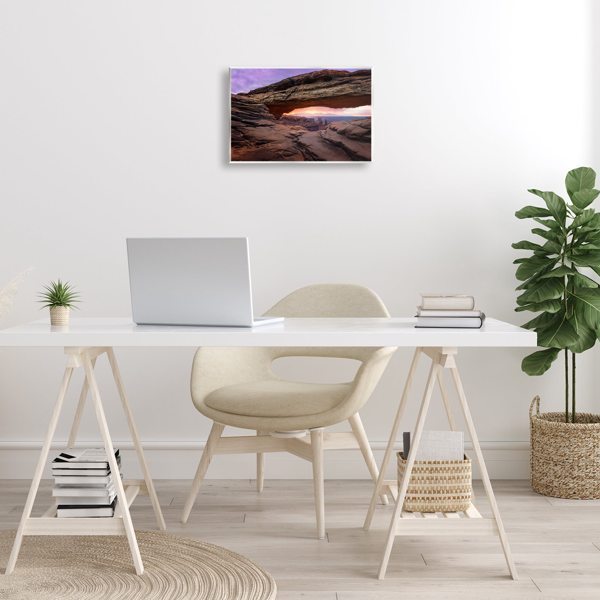 Stupell Industries Natural Canyon Rock Arch Landscape & Nature Photography Unframed Art Print Wall Art, 15 x 10