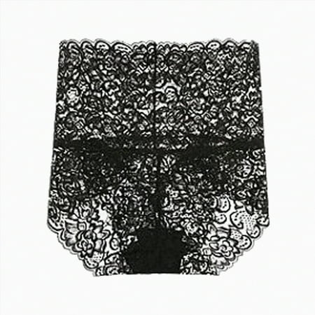 Meiodtion Underwear for Women Comfort Thong Tummy Control Seamless Panties High Waist Cheeky Panty  Black  XXXL