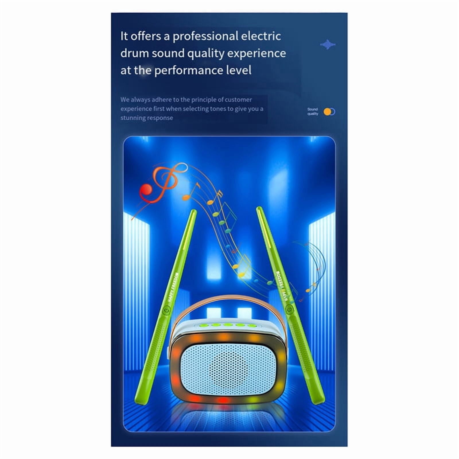 Electronic Virtual Air Drum with Drumsticks Professional Air Drum Drumsticks for Beginners Adults Children Musical Gift