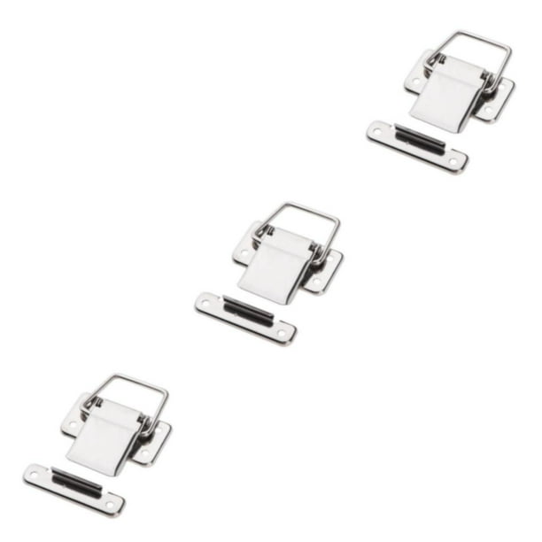 Riwesomey Stainless Steel Metal Spring Loaded Latches Hardware Toggle Hasp Catch Boat Type1 NO1