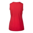 thumbnail image 3 of Women's Levelwear  Red Calgary Flames Macy Banner Arch Tank Top, 3 of 3