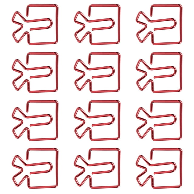Kit de clips de papel creativos, 12 piezas de clips de papel creativos interesantes, lindo juego de clips de papel de estética elegante
