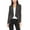 Charcoal, variant on Moa Collection Women's Long Sleeve Open Front Blazer Solid Office Jacket (S-3XL)