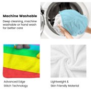 True and the Rainbow Kingdom-Anti-Pilling Flannel Blanket Soft Lightweight Plush Fuzzy Cozy Luxury Blanket for Home and Kitchen Use – Perfect for Kids and Adults 32*48(80cm*120cm)