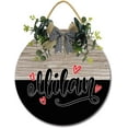 thumbnail image 1 of Eveokoki 12" Rustic Hanging Wooden Signs,Milan Family Sign Rustic Wall Decor Indoor and Outdoor Decoration Farmhouse Primitive for Home Wall Sign Door, 1 of 5