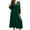 Green, variant on Odeerbi Dresses for Women Maxi Dress Autumn And Winter 2025 Fashion Solid Color Cross V-neck Pleated Dress Long Skirt Green