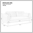 Modern Velvet Loveseat Sofa with Pillowed Back Cushions and Rounded
