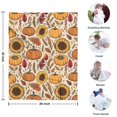 thumbnail image 4 of Fall Pumpkins Sunflowers Autumn Pattern Blanket,Comfortable Soft Lamb Wool Throw Blanket,All Season,Warm Lightweight Blankets for Sofa Bed Couch Living Room Chair,30"x40", 4 of 4